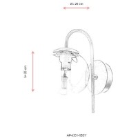 Candelabru de perete Opviq AP-4331-1BSY imaginea #3 — magazin online Desire.md