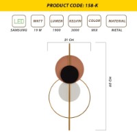 Candelabru de perete Opviq L1126 Multicolor imaginea #4 — magazin online Desire.md