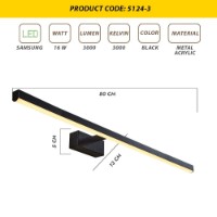 Candelabru de perete Opviq L1650 Black imaginea #4 — magazin online Desire.md
