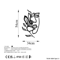 Candelabru de perete Opviq Flower Faced imaginea #8 — magazin online Desire.md