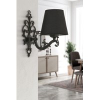 Candelabru de perete Opviq Claire Black