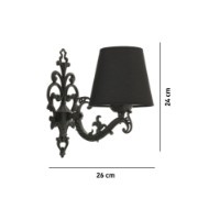 Candelabru de perete Opviq Claire Black imaginea #4 — magazin online Desire.md
