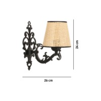 Candelabru de perete Opviq Claire Coral Black Oak imaginea #5 — magazin online Desire.md
