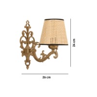 Candelabru de perete Opviq Claire Coral Natural Gold imaginea #5 — magazin online Desire.md