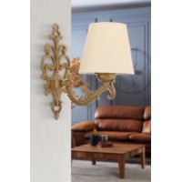 Candelabru de perete Opviq Claire Cream Gold