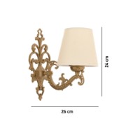 Candelabru de perete Opviq Claire Cream Gold imaginea #4 — magazin online Desire.md