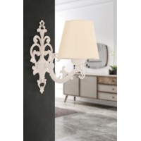 Candelabru de perete Opviq Claire Cream White