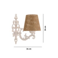 Candelabru de perete Opviq Claire Hazeran Natural White imaginea #4 — magazin online Desire.md