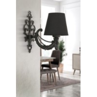 Candelabru de perete Opviq Gloria Black