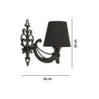 Candelabru de perete Opviq Gloria Black imaginea #4 — magazin online Desire.md