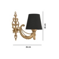 Candelabru de perete Opviq Gloria Black Gold imaginea #4 — magazin online Desire.md