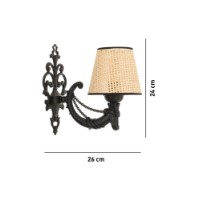 Candelabru de perete Opviq Gloria Coral Natural Black imaginea #5 — magazin online Desire.md