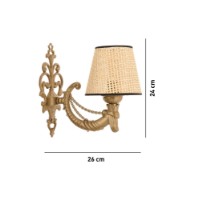 Candelabru de perete Opviq Gloria Coral Natural Gold imaginea #6 — magazin online Desire.md