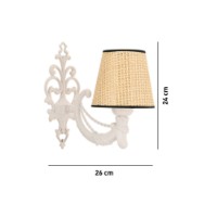 Candelabru de perete Opviq Gloria Coral Natural White imaginea #5 — magazin online Desire.md