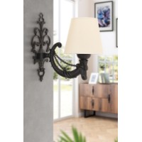 Candelabru de perete Opviq Gloria Cream Black