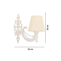 Candelabru de perete Opviq Gloria Cream White imaginea #4 — magazin online Desire.md