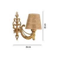 Candelabru de perete Opviq Gloria Hazeran Natural Gold imaginea #4 — magazin online Desire.md
