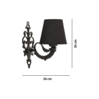 Candelabru de perete Opviq Lily Black imaginea #4 — magazin online Desire.md
