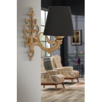 Candelabru de perete Opviq Lily Black Gold