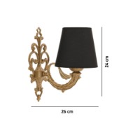 Candelabru de perete Opviq Lily Black Gold imaginea #4 — magazin online Desire.md