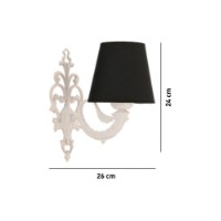 Candelabru de perete Opviq Lily Coral Black White imaginea #5 — magazin online Desire.md