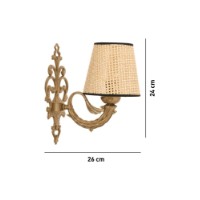 Candelabru de perete Opviq Lily Coral Natural Gold imaginea #5 — magazin online Desire.md