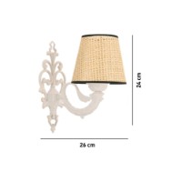 Candelabru de perete Opviq Lily Coral Natural White imaginea #5 — magazin online Desire.md