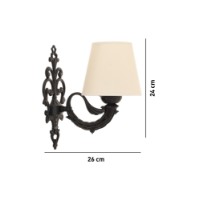 Candelabru de perete Opviq Lily Cream Black imaginea #4 — magazin online Desire.md