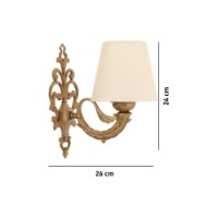 Candelabru de perete Opviq Lily Cream Gold imaginea #4 — magazin online Desire.md