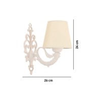 Candelabru de perete Opviq Lily Cream White imaginea #4 — magazin online Desire.md