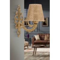 Candelabru de perete Opviq Lily Hazeran Natural Gold