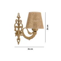 Candelabru de perete Opviq Lily Hazeran Natural Gold imaginea #4 — magazin online Desire.md
