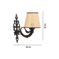 Candelabru de perete Opviq Lily Coral Natural Black imaginea #4 — magazin online Desire.md
