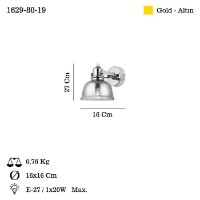 Candelabru de perete Opviq Mago 80-19 imaginea #3 — magazin online Desire.md
