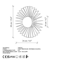 Candelabru de perete Opviq Kaya 15235 L imaginea #9 — magazin online Desire.md