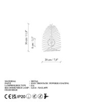 Candelabru de perete Opviq Leaf 15321 imaginea #6 — magazin online Desire.md