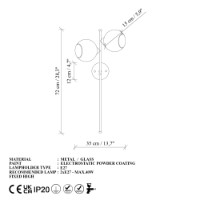 Candelabru de perete Opviq Benek 15 14412 imaginea #8 — magazin online Desire.md
