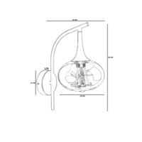 Candelabru de perete Opviq 9049-1A imaginea #4 — magazin online Desire.md