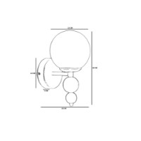 Candelabru de perete Opviq 9053-1A imaginea #4 — magazin online Desire.md