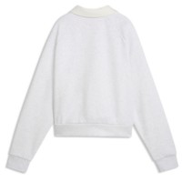 Женская толстовка Puma Class Relaxed Long Fleece Sleeve White Glow Heather, s.S фото №2 — интернет-магазин Desire.md