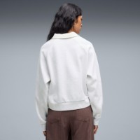 Женская толстовка Puma Class Relaxed Long Fleece Sleeve White Glow Heather, s.XL фото №4 — интернет-магазин Desire.md