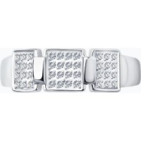 Inel din aur alb cu diamante Casa Bosco 1012064  2,36g s.17 imaginea #4 — magazin online Desire.md
