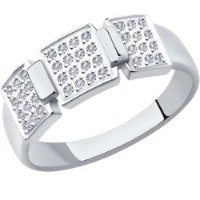 Inel din aur alb cu diamante Casa Bosco 1012064  2,47g s.18 imaginea #1 — magazin online Desire.md