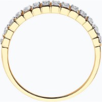Inel din aur rosu cu diamante Casa Bosco 1012078 3,07g s.18 imaginea #6 — magazin online Desire.md