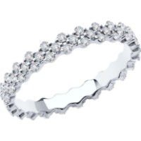 Inel din aur alb cu diamante Casa Bosco 1012080-3 1,69g s.18 imaginea #1 — magazin online Desire.md