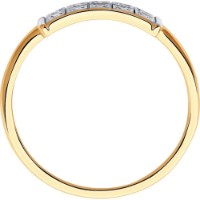 Inel din aur rosu cu diamante Casa Bosco 1012105 1,46g s.17 imaginea #5 — magazin online Desire.md
