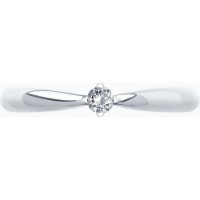 Inel din aur alb cu diamant Casa Bosco 1012120-3 1,87g s.17 imaginea #4 — magazin online Desire.md