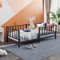 Pat copii Hanah Home Montessori Black 90x190 imaginea #2 — magazin online Desire.md