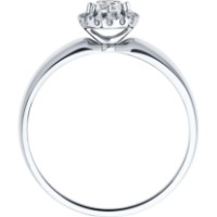 Inel din aur alb cu diamante Casa Bosco 1012130-3 2,21g s.17,5 imaginea #2 — magazin online Desire.md