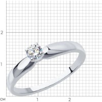Inel din aur combinat cu diamant Casa Bosco 1012135-3 1,89g s.17 imaginea #3 — magazin online Desire.md